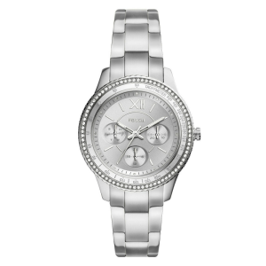 Fossil Women’s Quartz Siver Stainless Steel Siver Dial 37mm Watch ES5108