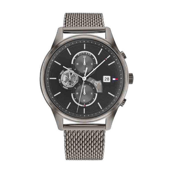Tommy Hilfiger Men’s Quartz Grey Stainless Steel Grey Dial 44mm Watch 1710506