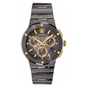 Versace Men’s Quartz Swiss Made Grey Stainless Steel Grey Dial 43mm Watch VEZ900521