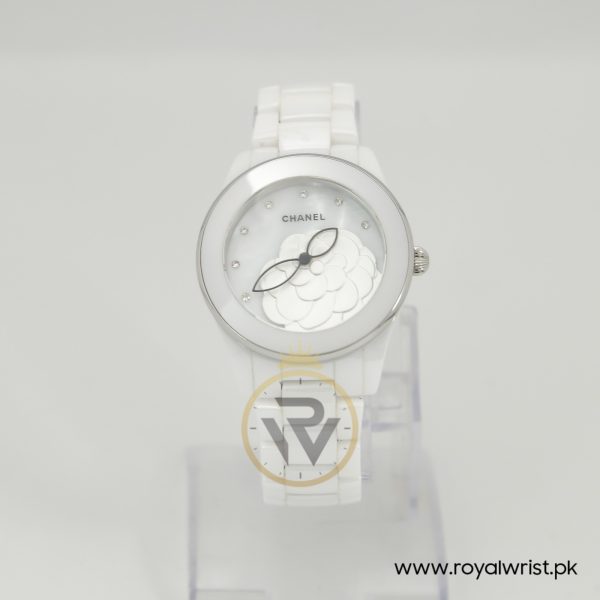 Chanel Women's Quartz White Ceramic Chain White Dial 39mm Watch CH2000