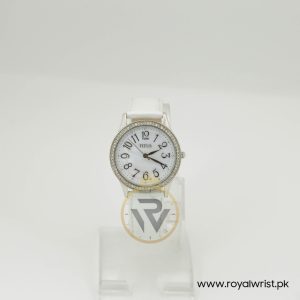 Titus Women’s Quartz White Leather Strap Mother Of Pearl Dial 36mm Watch 062256