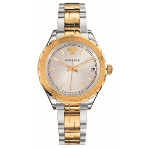 Versace Women’s Quartz Swiss Made Two-tone Stainless Steel Silver Dial 35mm Watch V12030015