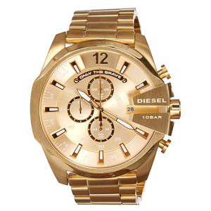 Diesel Men’s Quartz Gold Stainless Steel Gold Dial 53mm Watch DZ4360