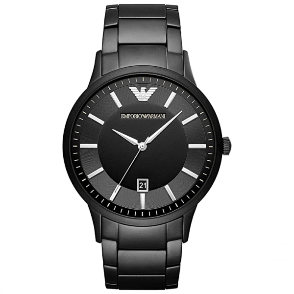 Emporio Armani Men’s Quartz Black Stainless Steel Black Dial 43mm Watch AR11184