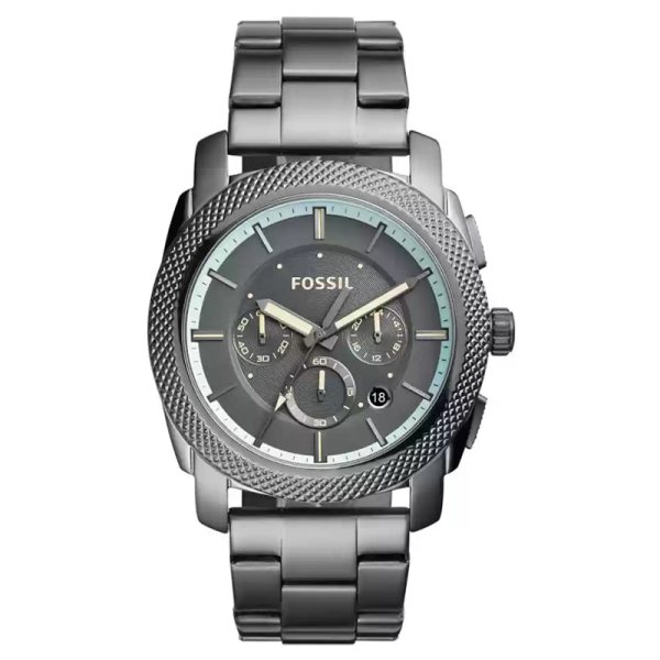 Fossil Men’s Quartz Grey Stainless Steel Grey Dial 45mm Watch FS5172