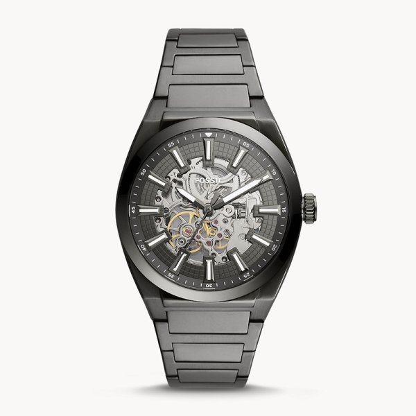 Fossil Men’s Automatic Grey Stainless Steel Grey Dial 42mm Watch ME3206