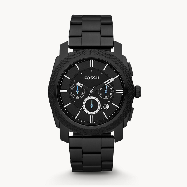 Fossil Men’s Quartz Black Stainless Steel Black Dial 45mm Watch FS4552