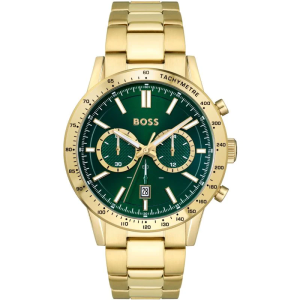 Hugo Boss Men’s Quartz Gold Stainless Steel Green Dial 44mm Watch 1513923