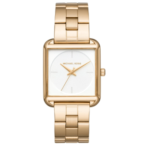 Michael Kors Women’s Quartz Gold Stainless Steel White Dial 33mm Watch MK3644