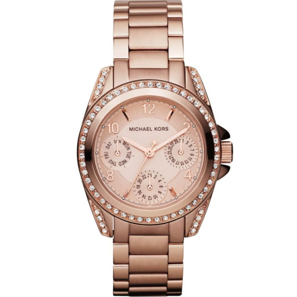 Michael Kors Women’s Quartz Rose Gold Stainless Steel Rose Gold Dial 33mm Watch MK5613