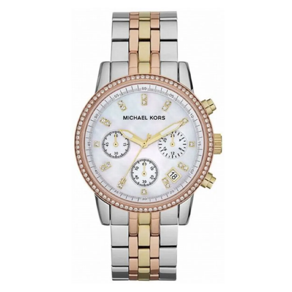Michael Kors Women’s Quartz Two-tone Stainless Steel Mother Of Pearl Dial 36mm Watch MK5650