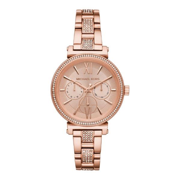 Michael Kors Women’s Quartz Rose Gold Stainless Steel Rose Gold Dial 36mm Watch MK4354