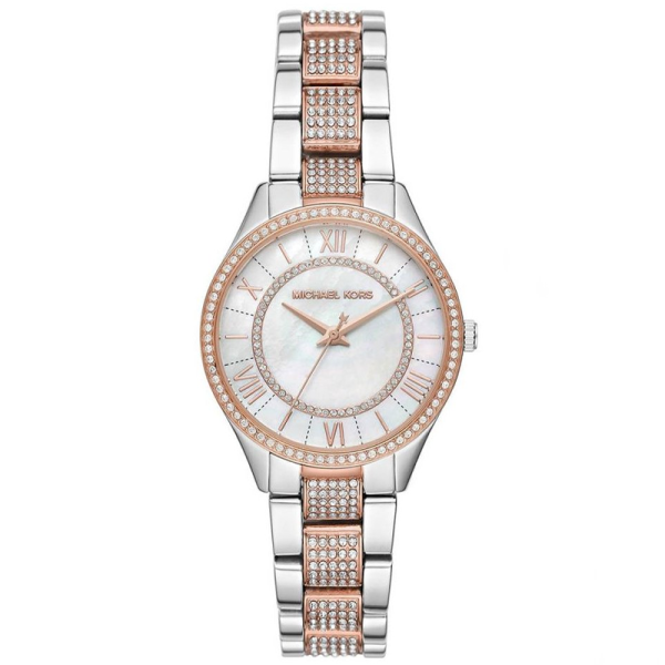 Michael Kors Women’s Quartz Two-Tone Stainless Steel Mother of Pearl Dial 38mm Watch MK4366