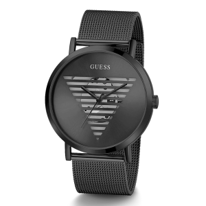 Guess Men’s Quartz Black Stainless Steel Black Dial 44mm Watch GW0502G2