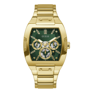 Guess Men’s Quartz Gold Stainless Steel Green Dial 43mm Watch GW0456G3