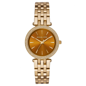 Michael Kors Women’s Quartz Gold Stainless Steel Brown Gold Dial 33mm Watch MK3408