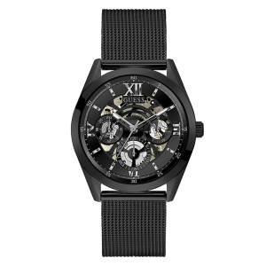 Guess Men’s Quartz Black Stainless Steel Black Dial 42mm Watch GW0368G3