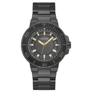 Guess Men’s Quartz Black Stainless Steel Black Dial 44mm Watch GW0426G3
