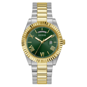 Guess Men’s Quartz Two-tone Stainless Steel Green Dial 42mm Watch GW0265G8