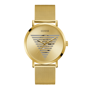 Guess Men’s Quartz Gold Stainless Steel Gold Dial 44mm Watch GW0502G1