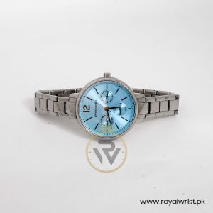 Pierre Cardin Women’s Swiss Made Silver Stainless Steel Sky Blue Dial 36mm Watch PC107592F01