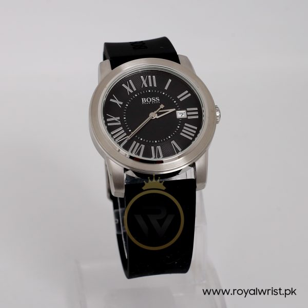 Hugo Boss Men’s Quartz Black Silicone Strap Black Dial 40mm Watch 1512714/2