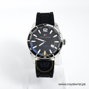 Tommy Hilfiger Men’s Quartz Black Silicone Strap Black Dial 42mm Watch 1790779