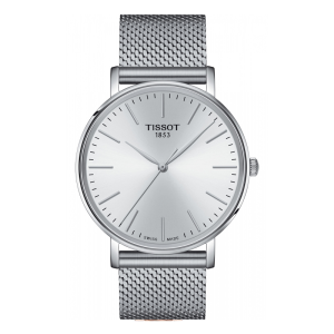 TISSOT Men’s Quartz Swiss-Made Silver Stainless Steel White Dial 40mm Watch T143.410.11.011.00