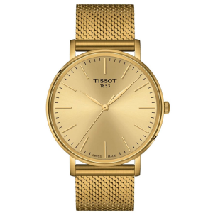 TISSOT Men’s Quartz Swiss-Made Gold Stainless Steel Gold Dial 40mm Watch T143.410.33.021.00