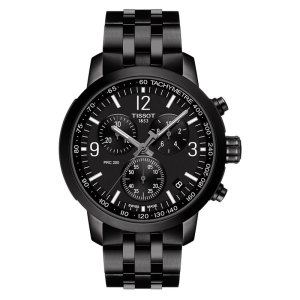 TISSOT Men’s Quartz Swiss-Made Black Stainless Steel Black Dial 42mm Watch T114.417.33.057.00