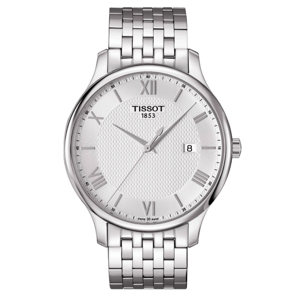 TISSOT Men’s Quartz Swiss Made Silver Stainless Steel Silver Dial 42mm Watch T063.610.11.038.00
