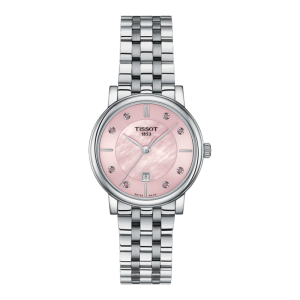 Tissot Women’s Quartz Swiss Made Silver Stainless Steel Pink Dial 30mm Watch T122.210.11.159.00
