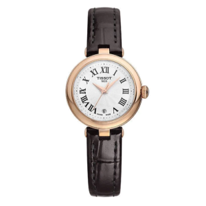 Tissot Women’s Quartz Swiss Made Brown Leather Strap White Dial 26mm Watch T126.010.36.013.00