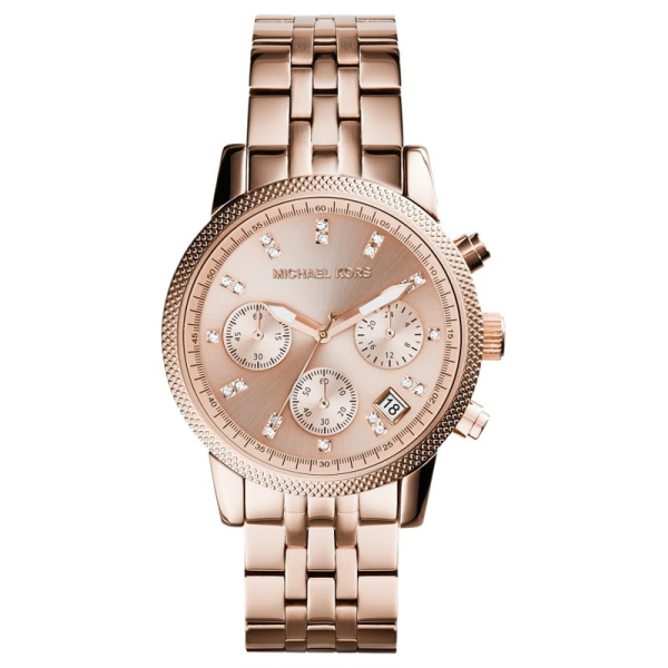 Michael Kors Women’s Quartz Rose Gold Stainless Steel Rose Gold Dial 36mm Watch MK6077