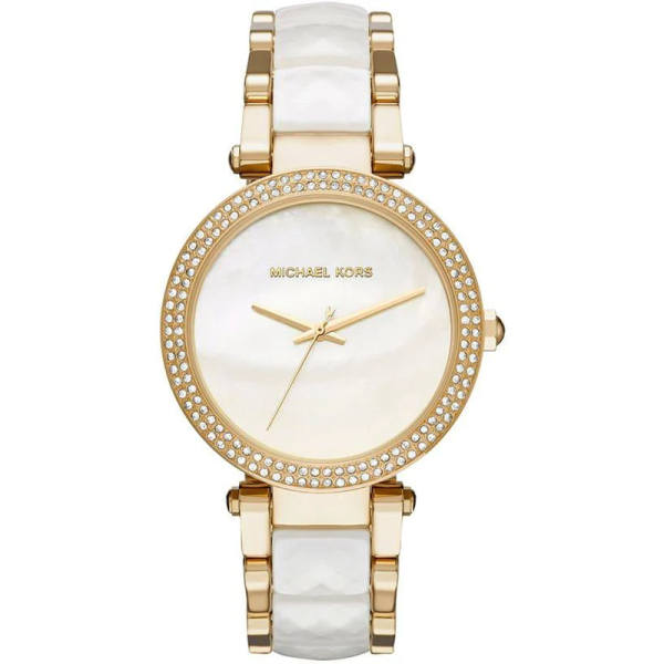 Michael Kors Women’s Quartz Two-tone Stainless Steel Mother Of Pearl Dial 39mm Watch MK6400