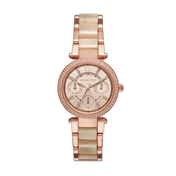 Michael Kors Women’s Quartz Rose Gold Stainless Steel Rose Gold Dial 33mm Watch MK6512
