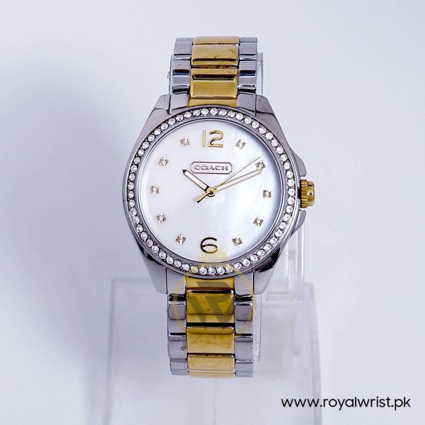 Coach Women’s Quartz Two-tone Stainless Steel Mother Of Pearl Dial 37mm Watch 14501659