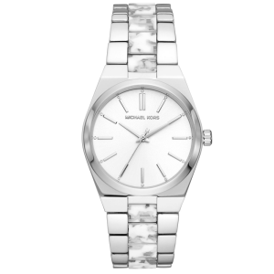 Michael Kors Women’s Quartz Silver Stainless Steel White Dial 36mm Watch MK6649