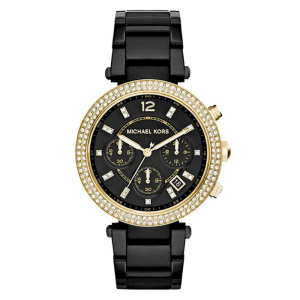 Michael Kors Women’s Quartz Black Stainless Steel Black Dial 39mm Watch MK6107