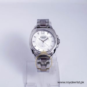 Coach Women’s Quartz Silver Stainless Steel Silver Dial 37mm Watch 14501535