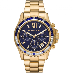 Michael Kors Women’s Quartz Gold Stainless Steel Blue Dial 42mm Watch MK6971