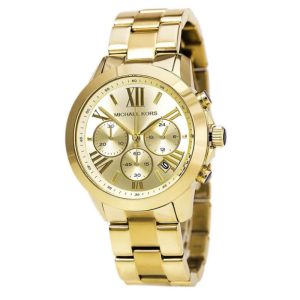 Michael Kors Men’s Quartz Gold Stainless Steel Gold Dial 42mm Watch MK5777