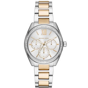 Michael Kors Women’s Quartz Two-tone Stainless Steel Silver Dial 35mm Watch MK7092