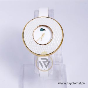 Lacoste Women’s Quartz White Leather Strap White Dial 42mm Watch 20002235