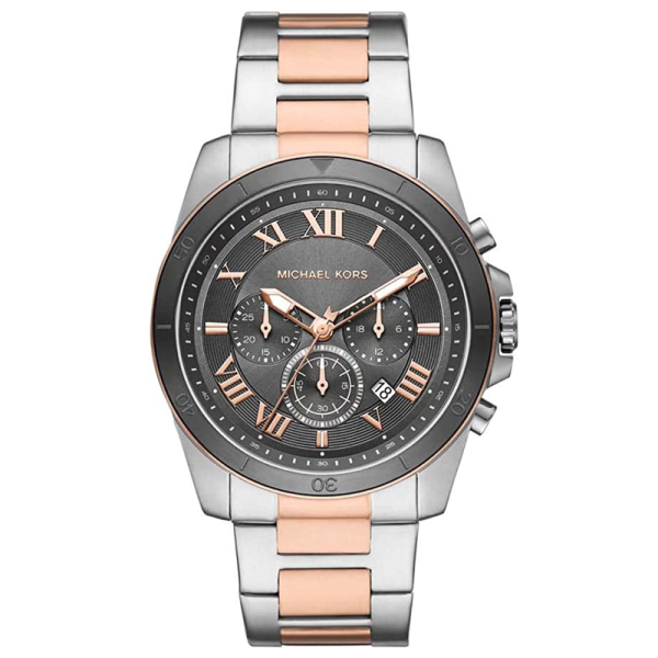 Michael Kors Men’s Quartz Two-tone Stainless Steel Grey Dial 44mm Watch MK8902