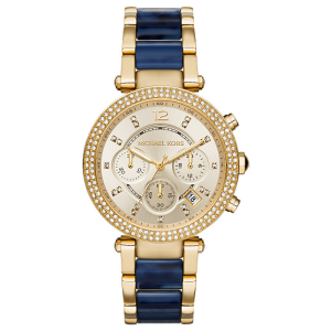 Michael Kors Women’s Quartz Two-tone Stainless Steel Gold Dial 39mm Watch MK6238