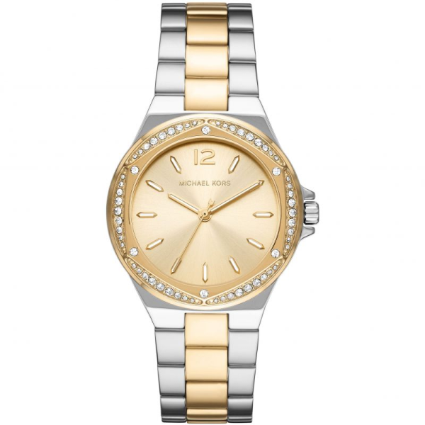 Michael Kors Women’s Quartz Two-tone Stainless Steel Gold Dial 37mm Watch MK6988