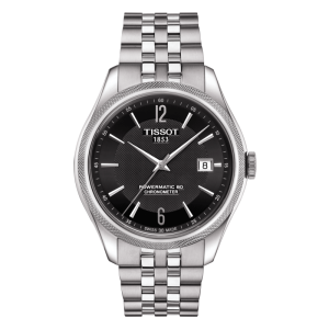 TISSOT Men’s Powermatic Swiss-Made Silver Stainless Steel Black Dial 41mm Watch T108.408.11.057.00