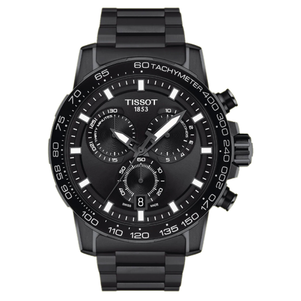 TISSOT Men’s Quartz Swiss-Made Black Stainless Steel Black Dial 45mm Watch T125.617.33.051.00