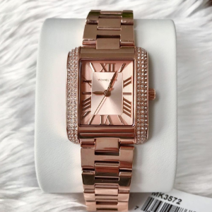 Michael Kors Women’s Quartz Rose Gold Stainless Steel Rose Gold Dial 33mm Watch MK3572